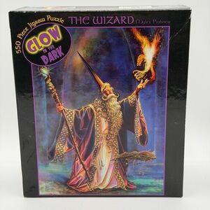 Ceaco Glow In The Dark The Wizard Puzzle 550 Piece Puzzle - Myles Pinkney - New